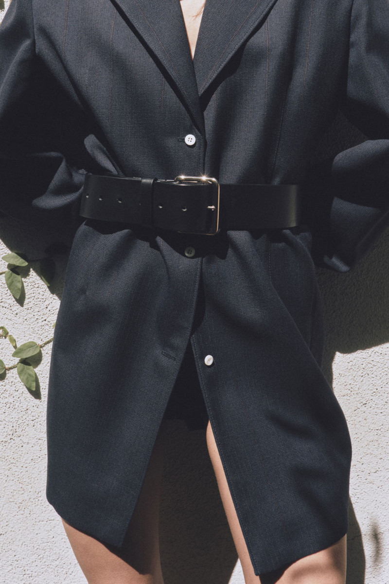 Emme Parsons LARGO BELT IN BLACK WITH GOLD BUCKLE — EXCLUSIVE outlook