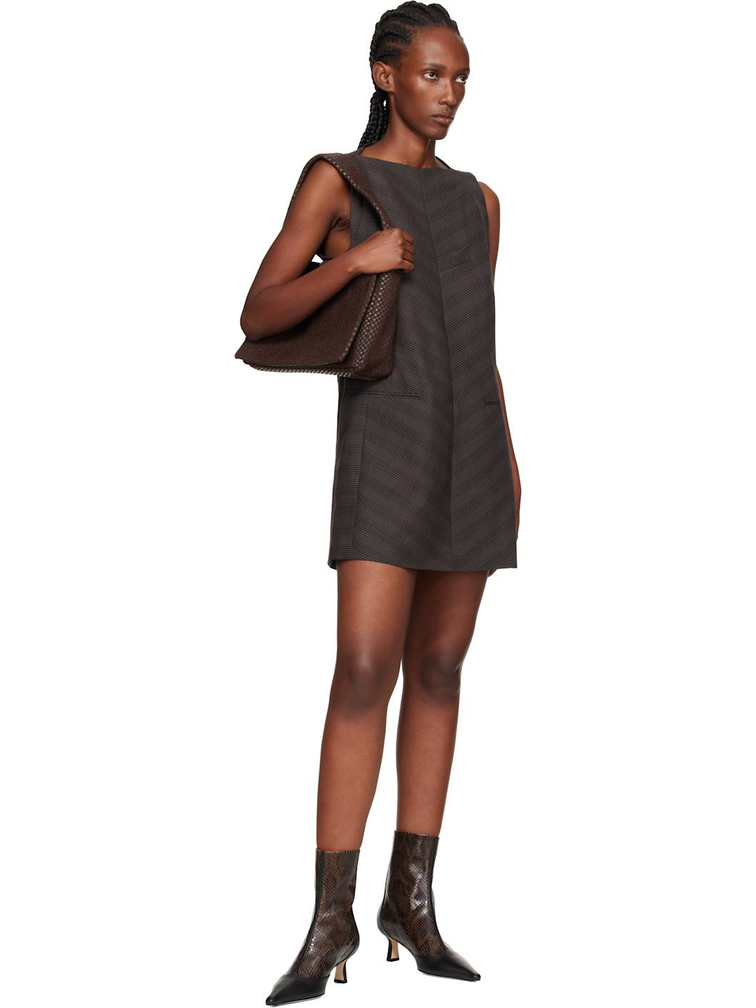 Brown & Black Sila Dual-Toned Boots - 5