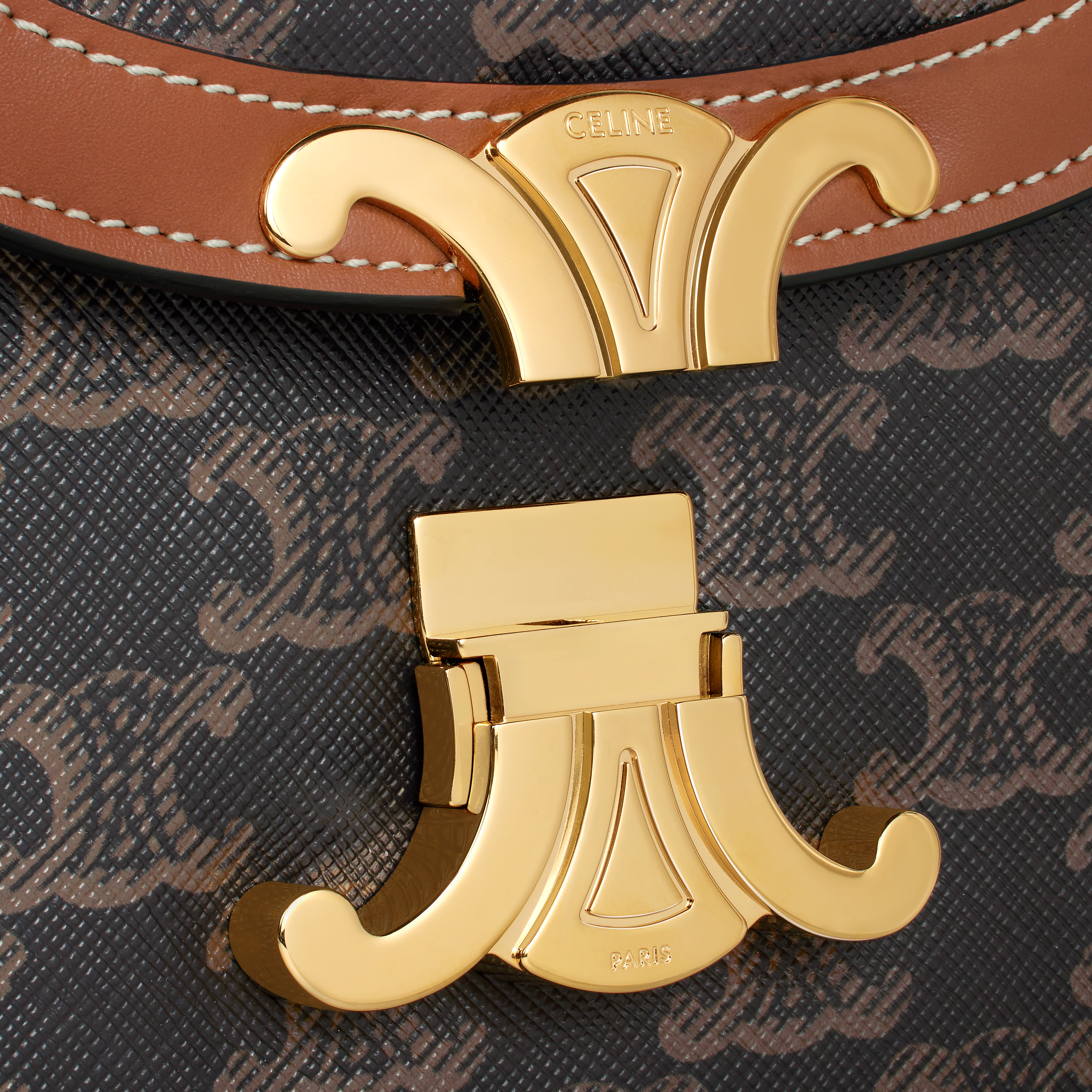 Teen BESACE TRIOMPHE in Triomphe Canvas and Calfskin - 5