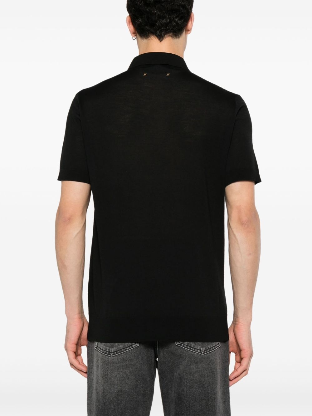 fine-knit polo shirt - 4