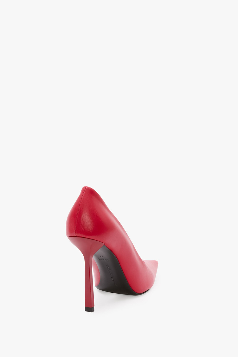 Victoria Stiletto Pump 100 In Red Leather 3