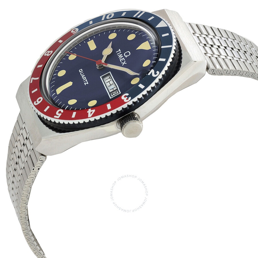 Timex - Timex Q Timex Reissue Quartz Blue Dial Watch TW2T80700ZV - 2