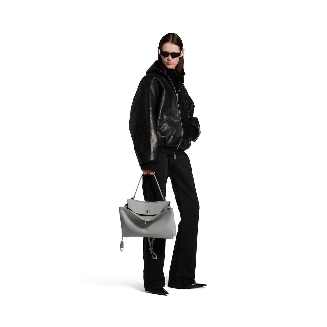 Women's Rodeo Handbag Medium in Cloud Grey - 7