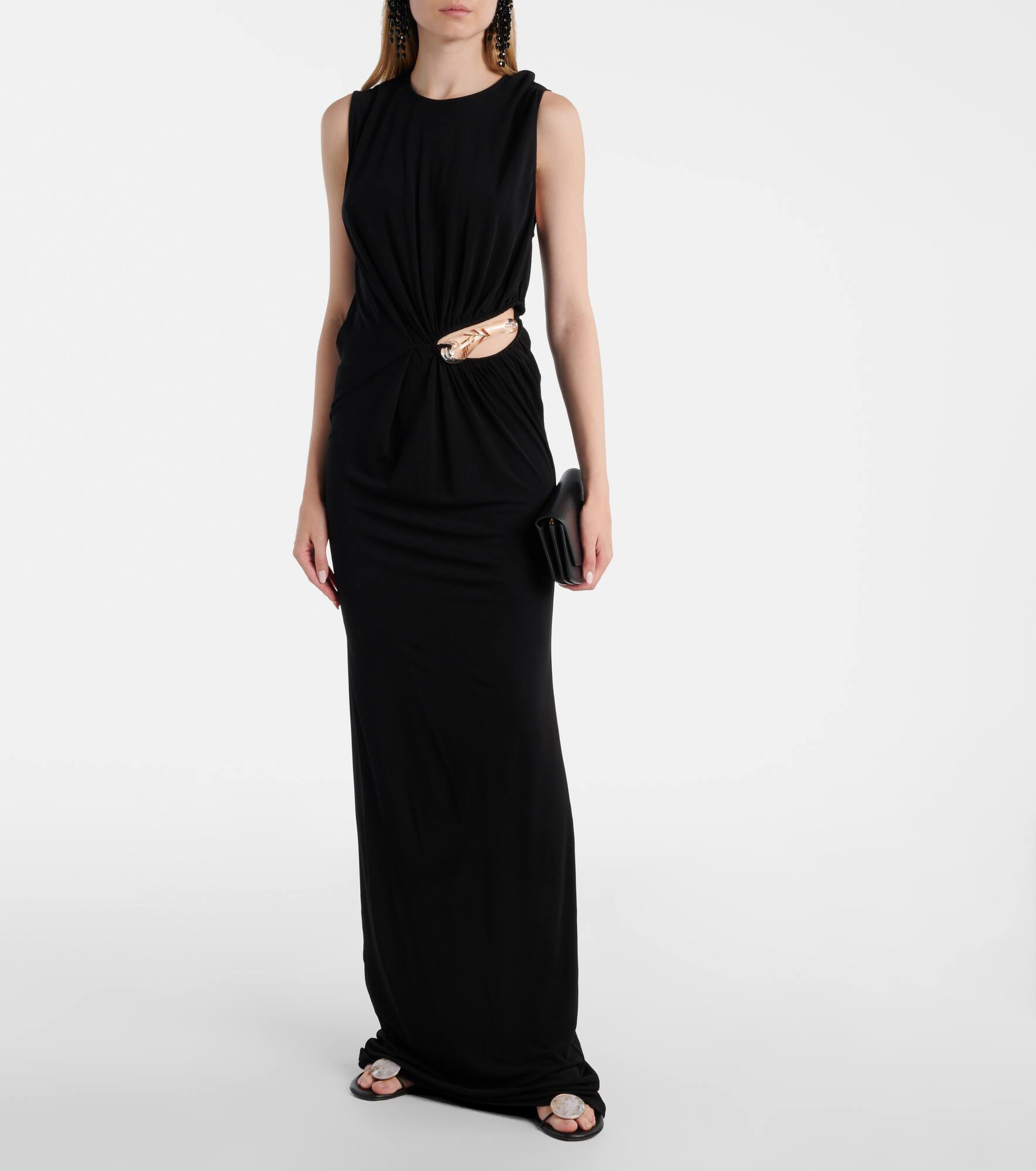 Encased Nature jersey maxi dress - 2