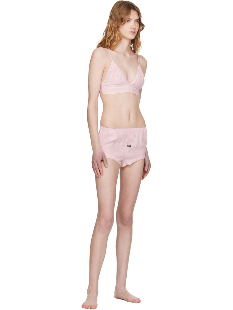 OPEN YY Beige Crinkled Tab Boxer Briefs outlook