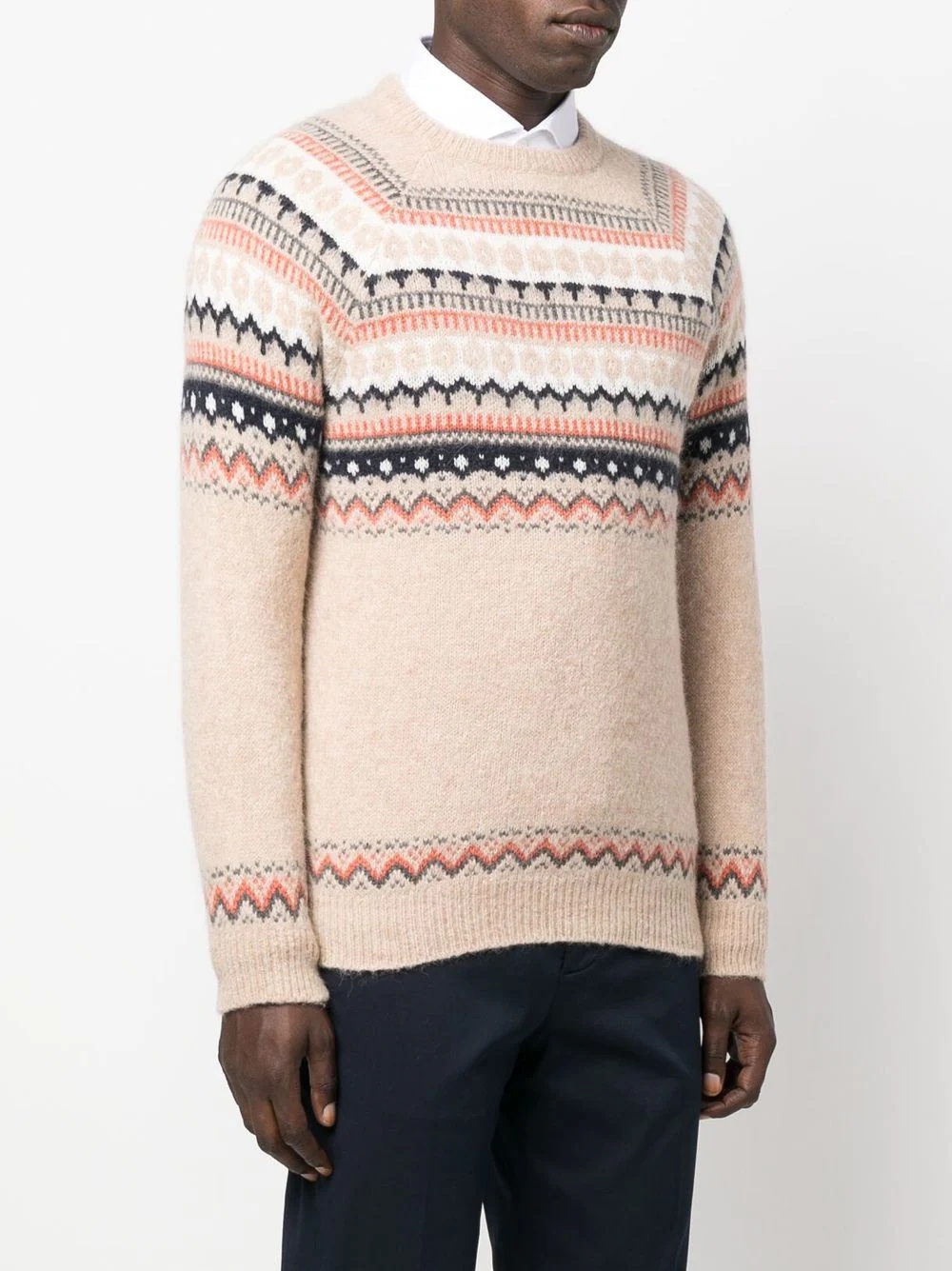 fair isle intarsia knit jumper - 3