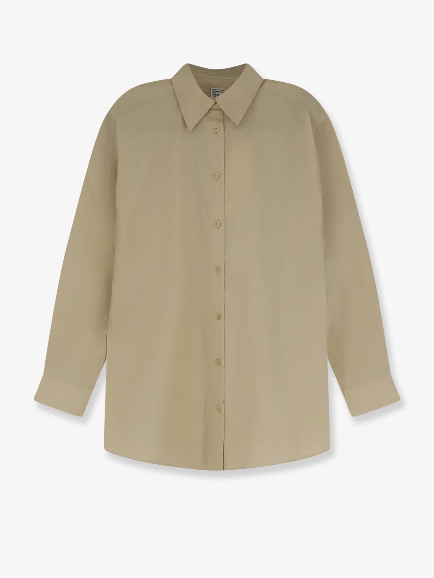Toteme Classic Tumbled Organic Cotton Shirt Beige - 1