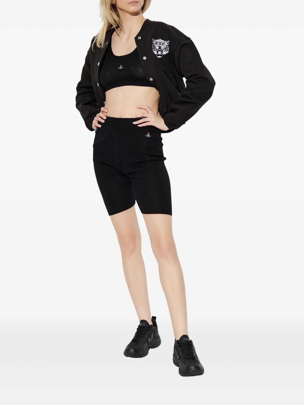 logo-embroidered shorts - 2