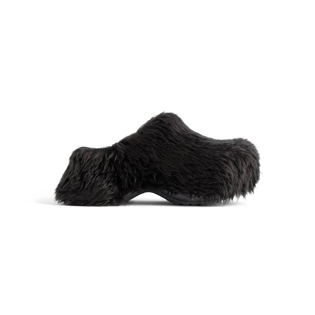Men's Crocs™ Mule Fake Fur  in Black - 1