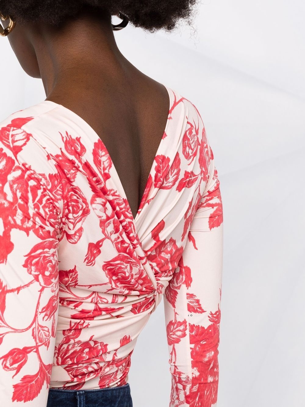 floral-print top - 5