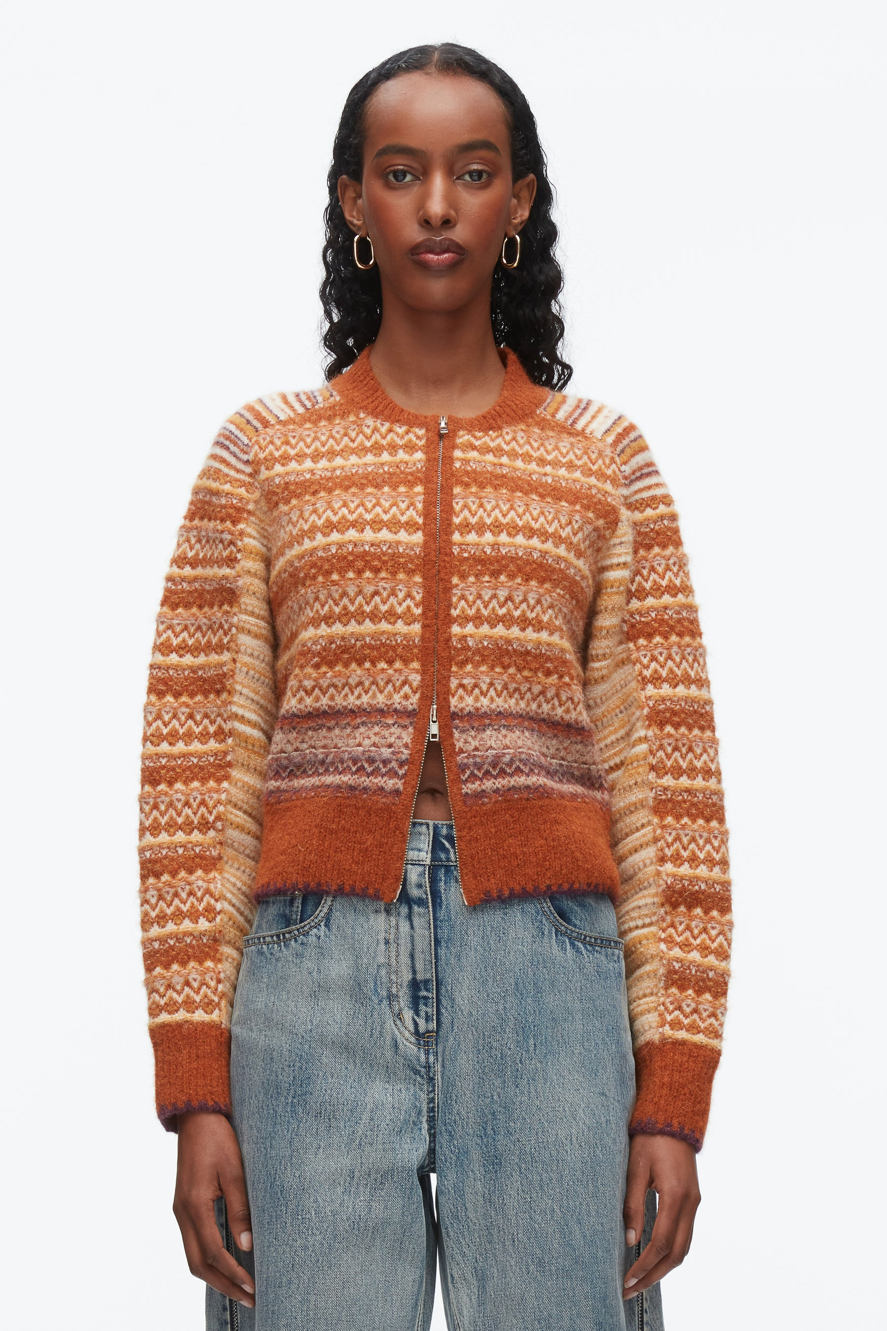 Fair Isle Zip Cardigan - 3