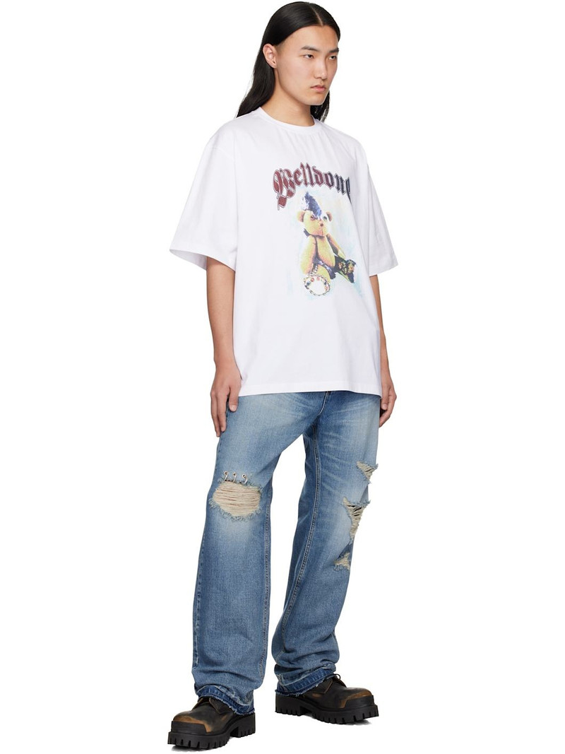 We11done White Punk Teddy T-shirt outlook