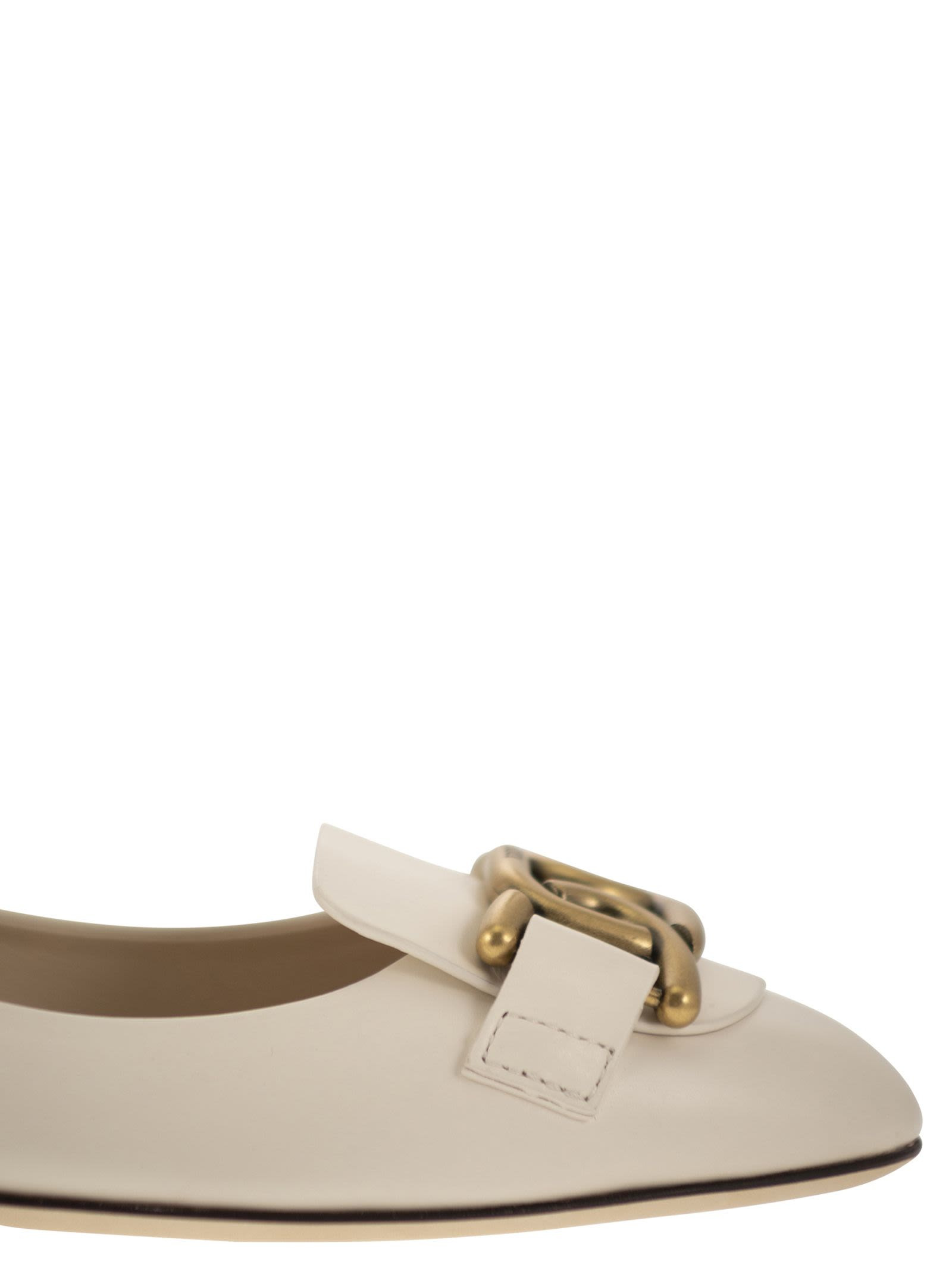 Tod's Women Leather Ballerina With Accessory - 6