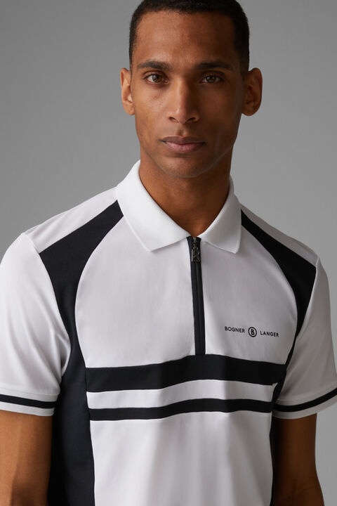 Bernhard Polo shirt in White/Black - 4