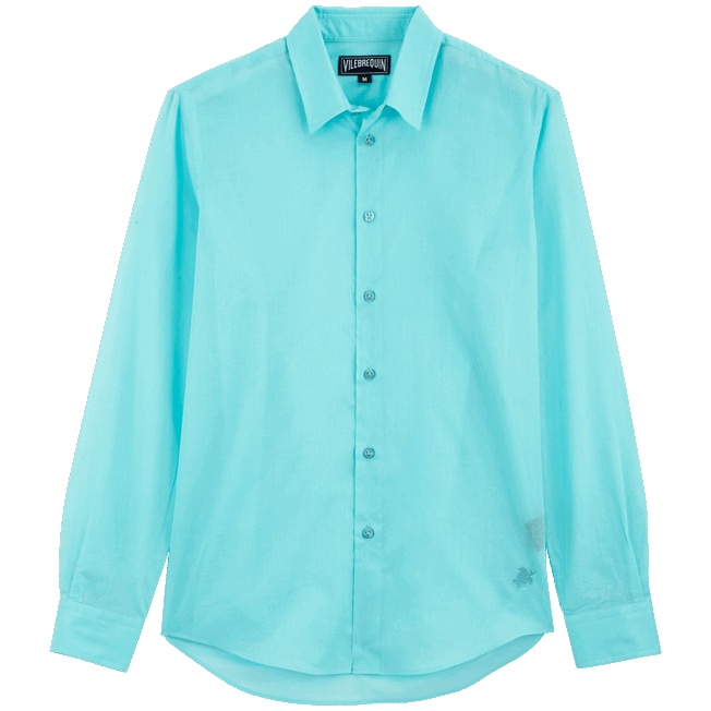 Unisex Cotton Voile Light Shirt Solid - 1