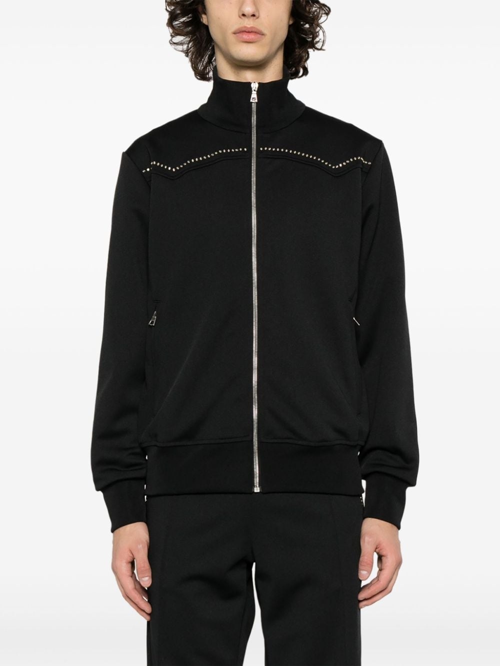 logo-embellished track jacket - 3