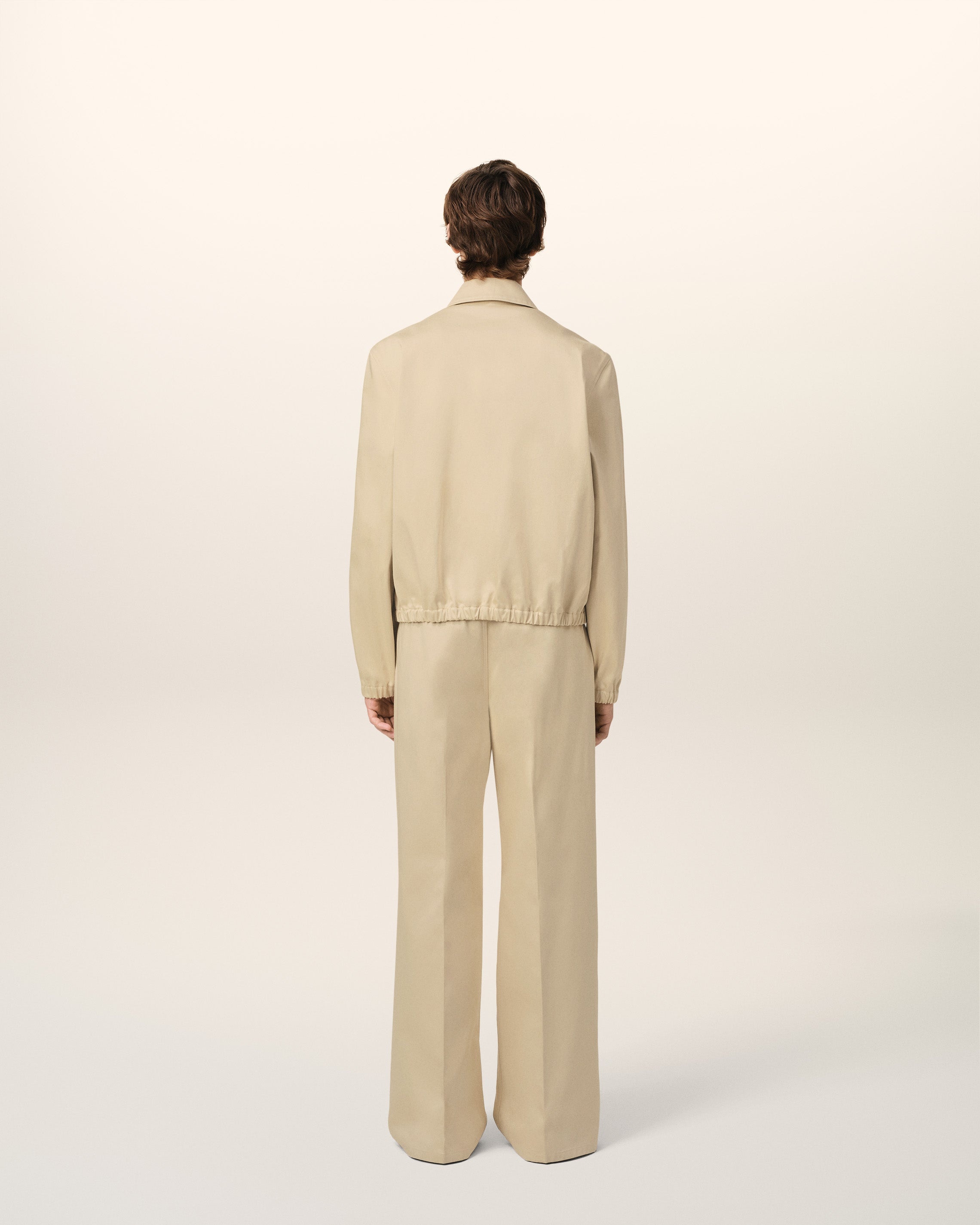 BEIGE COTTON AMI DE COEUR ZIPPED JACKET - 5