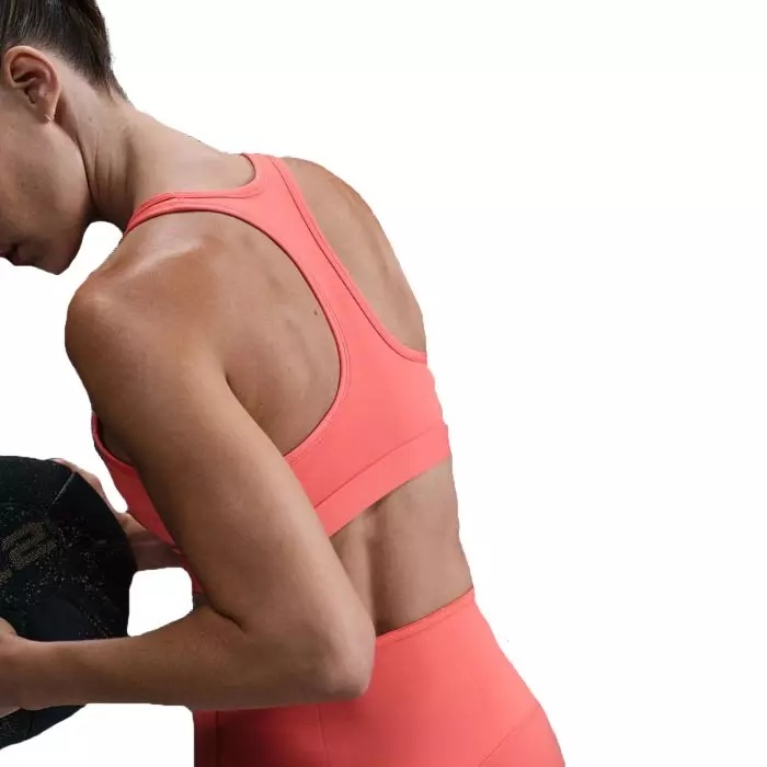 Women's Swoosh Medium Support Padded Sports Bra - Coral - 2