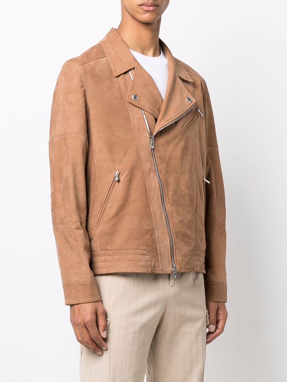 camel biker jacket - 3