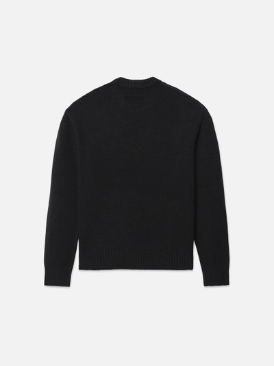 FRAME The Cashmere Crewneck Sweater in Noir outlook