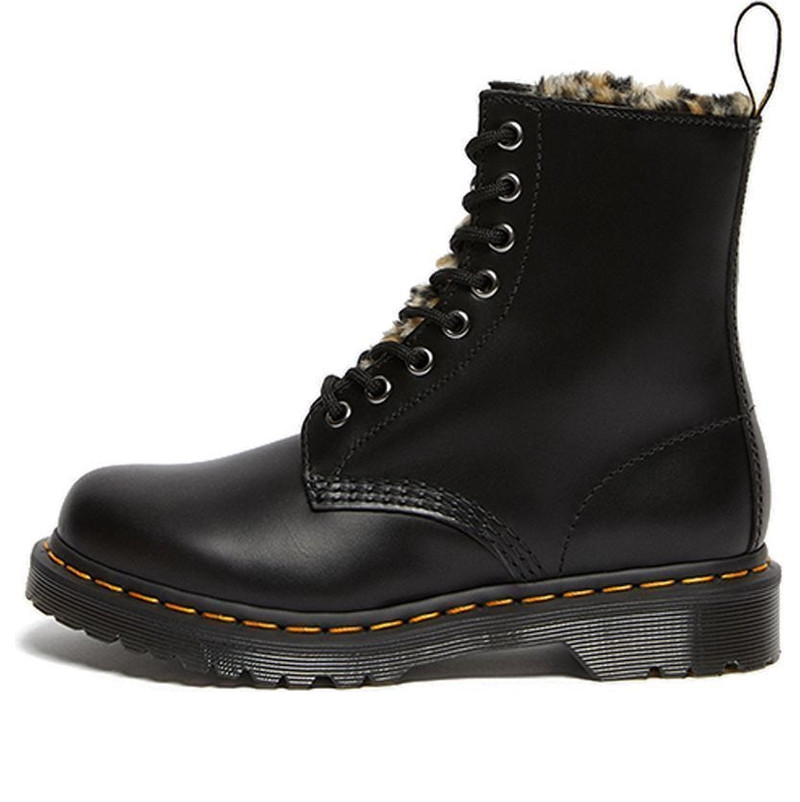 (WMNS) Dr. Martens 1460 Serena Leopard Black Martin boots 26239021 1