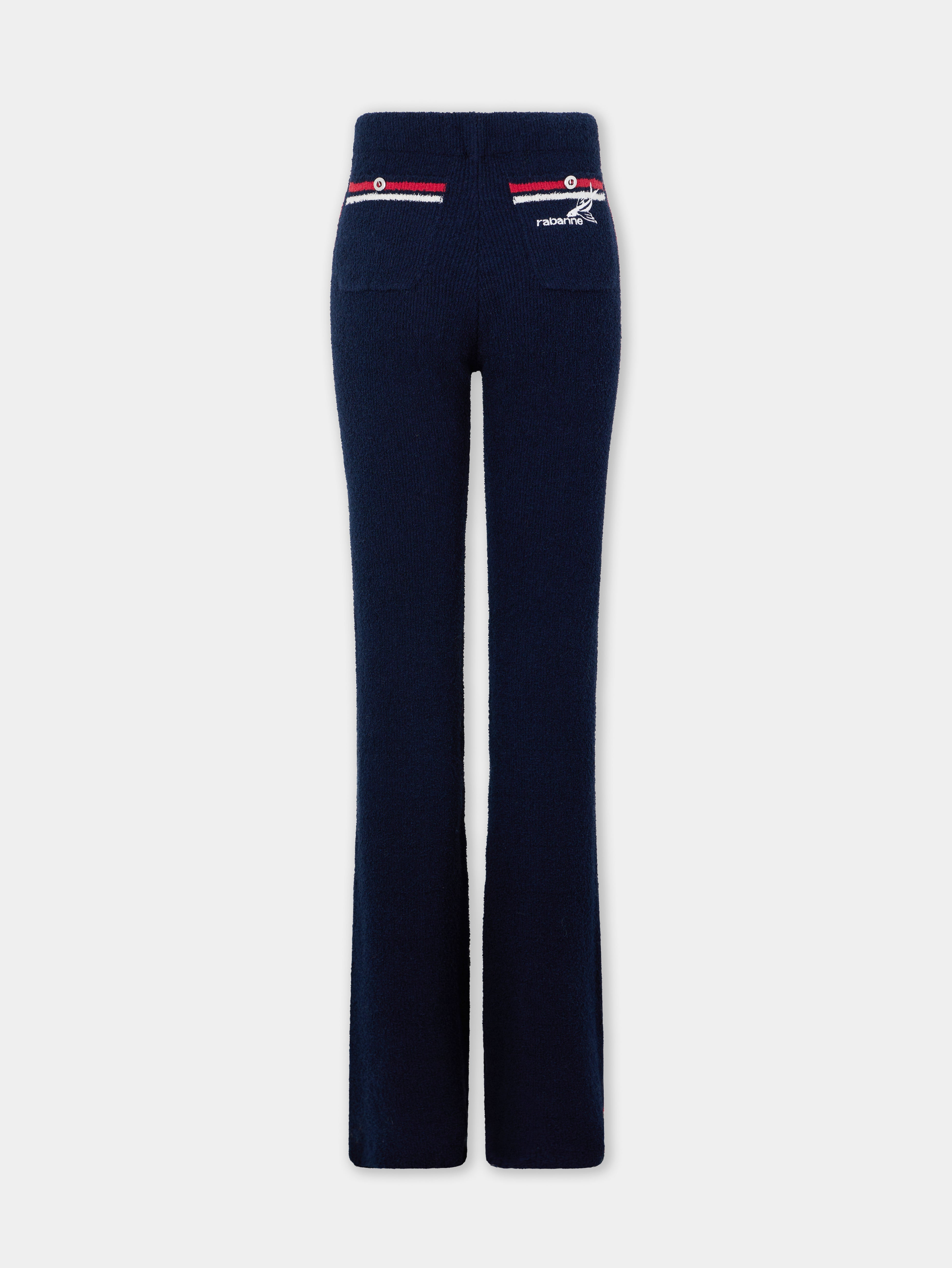 FLARE TROUSERS IN TERRY JERSEY - 5