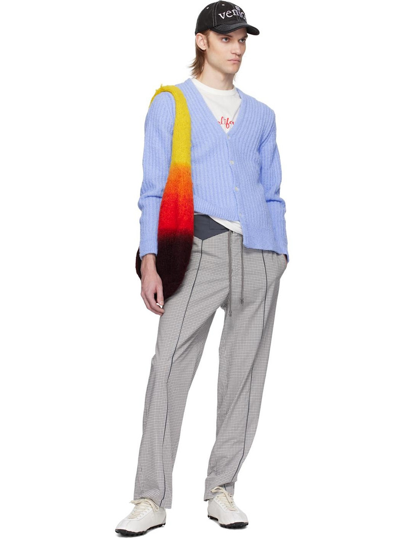 ERL Blue Cozy Asymmetric Cardigan outlook