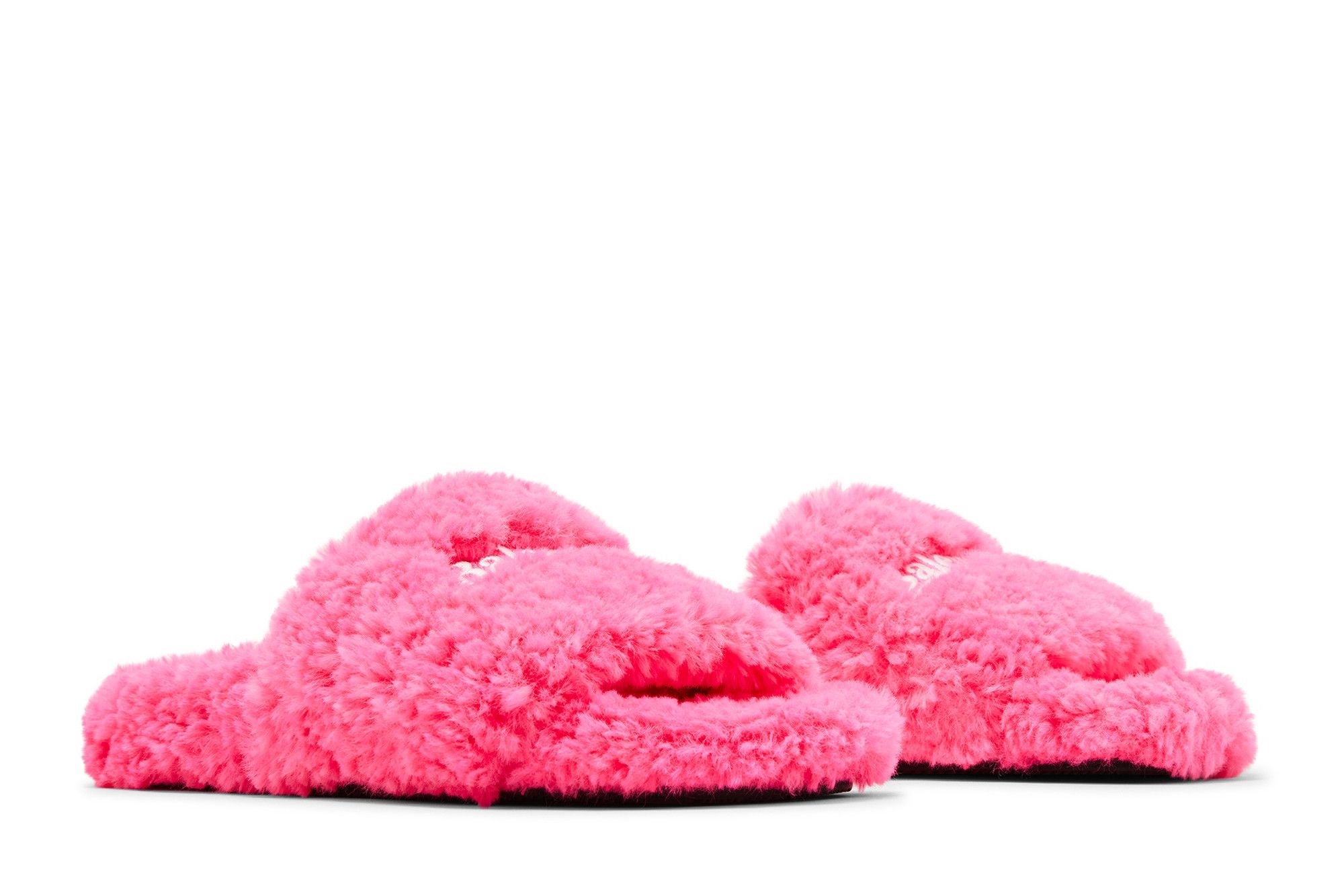 Balenciaga Wmns Furry Slides 'Faux Fur - Hot Pink' - 8