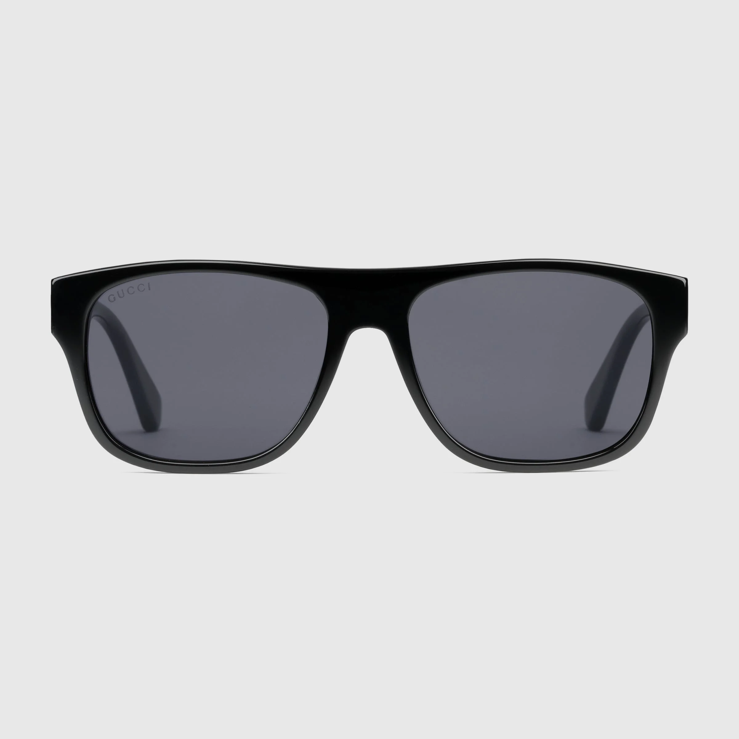 Rectangular-frame acetate sunglasses - 1