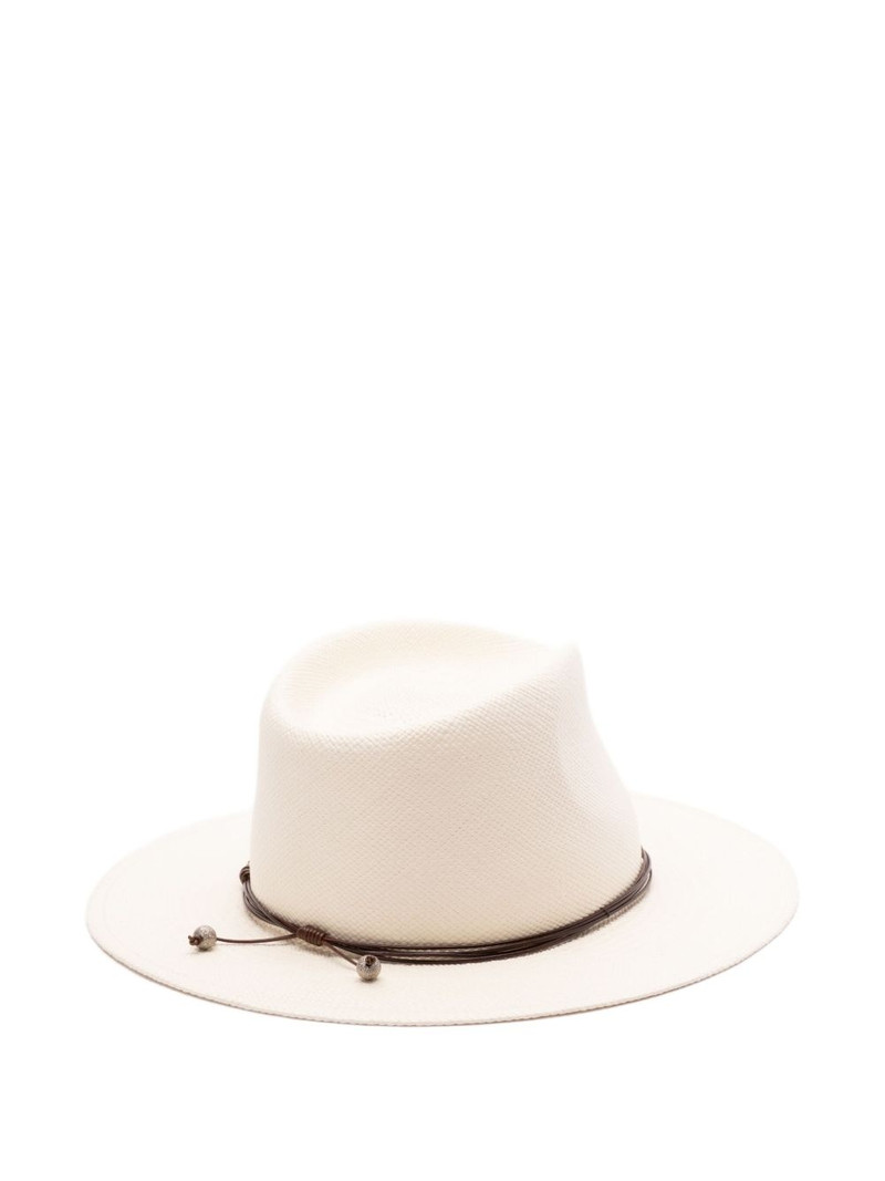 Brunello Cucinelli wide-brimmed fedora hat outlook