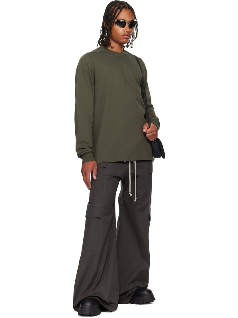 Rick Owens Khaki Concordians Short Crewneck LS T-shirt outlook