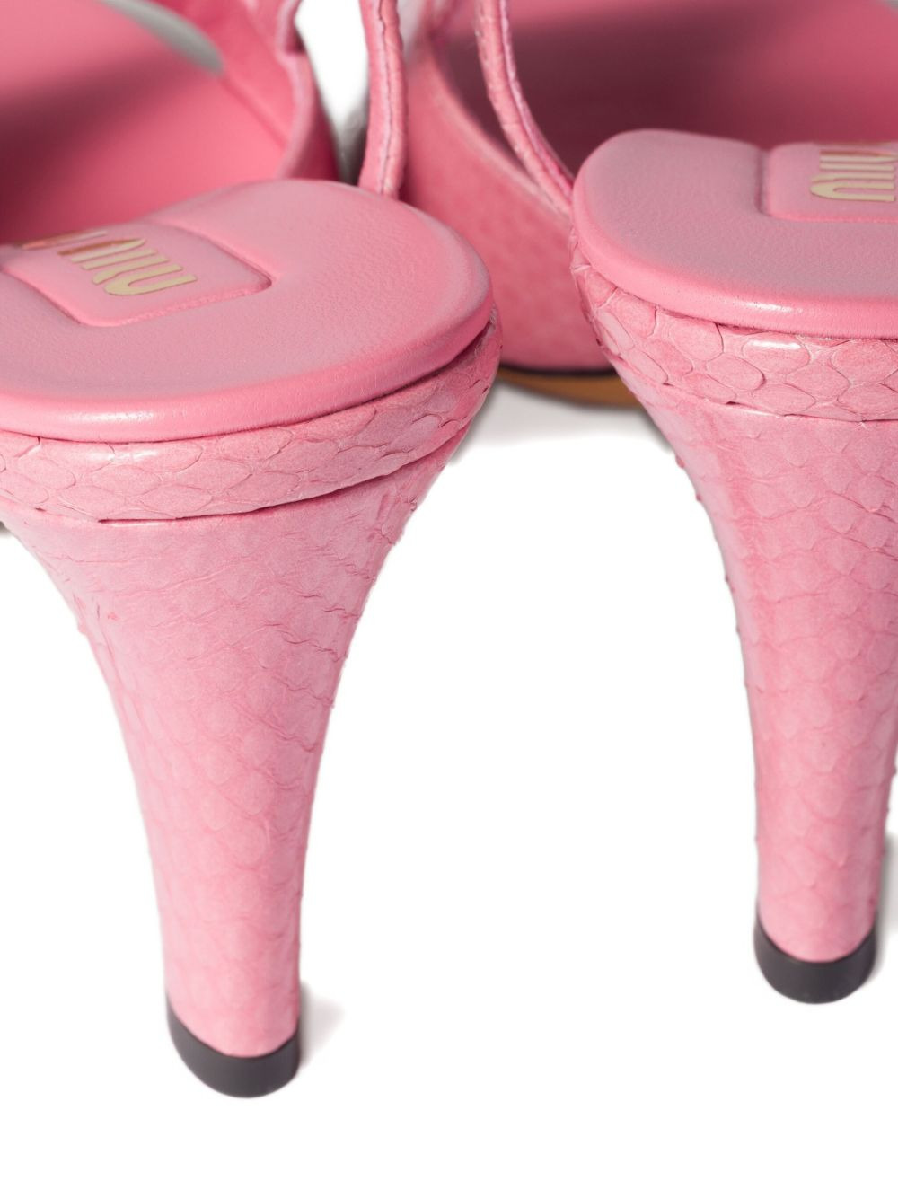 slingback leather sandals - 4