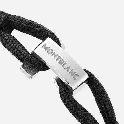 Montblanc Wrap Me Bracelet in Black Nylon and Steel outlook