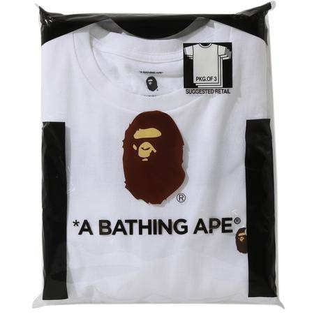 BAPE x ReadyMade 3 Pack Tee 'White' - 3