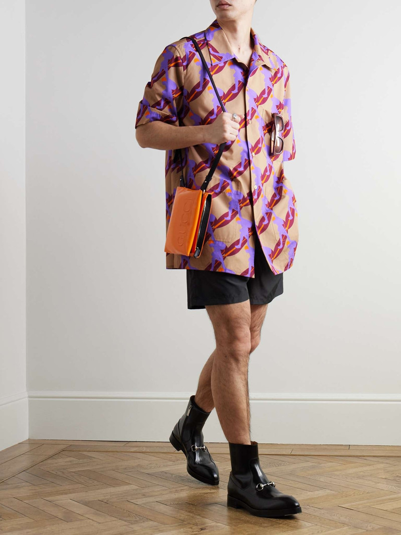 GUCCI Oversized Camp-Collar Printed Cotton-Poplin Shirt outlook