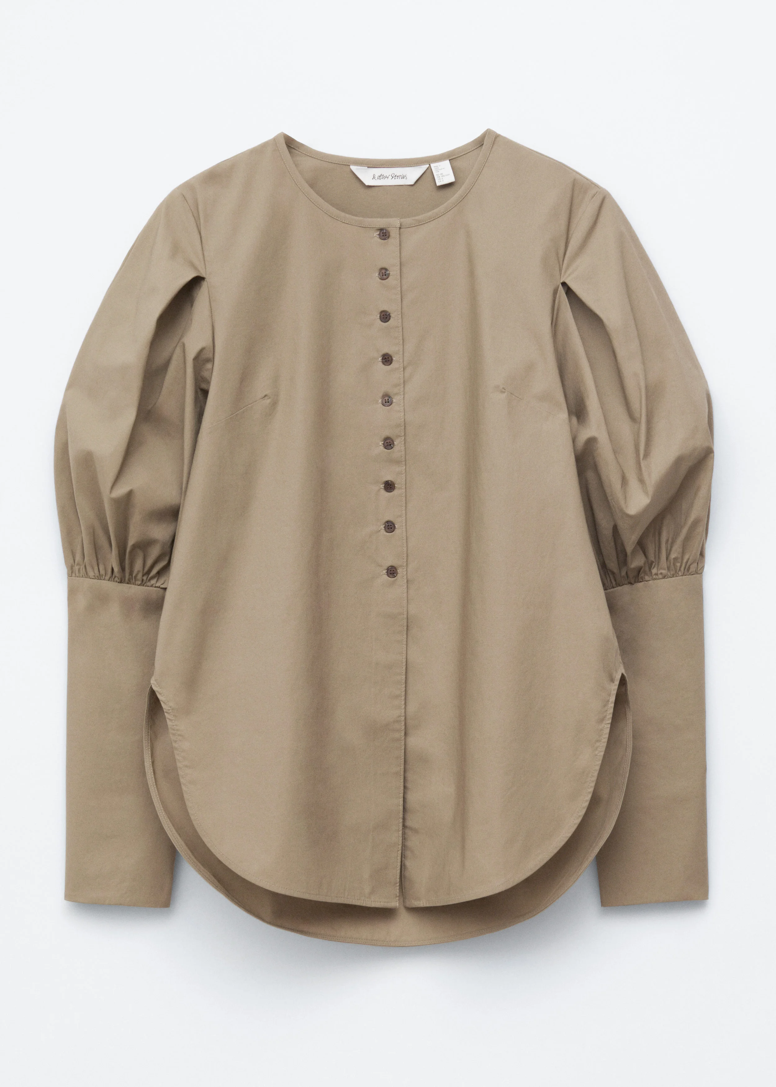 Puff-Sleeve Blouse - 1