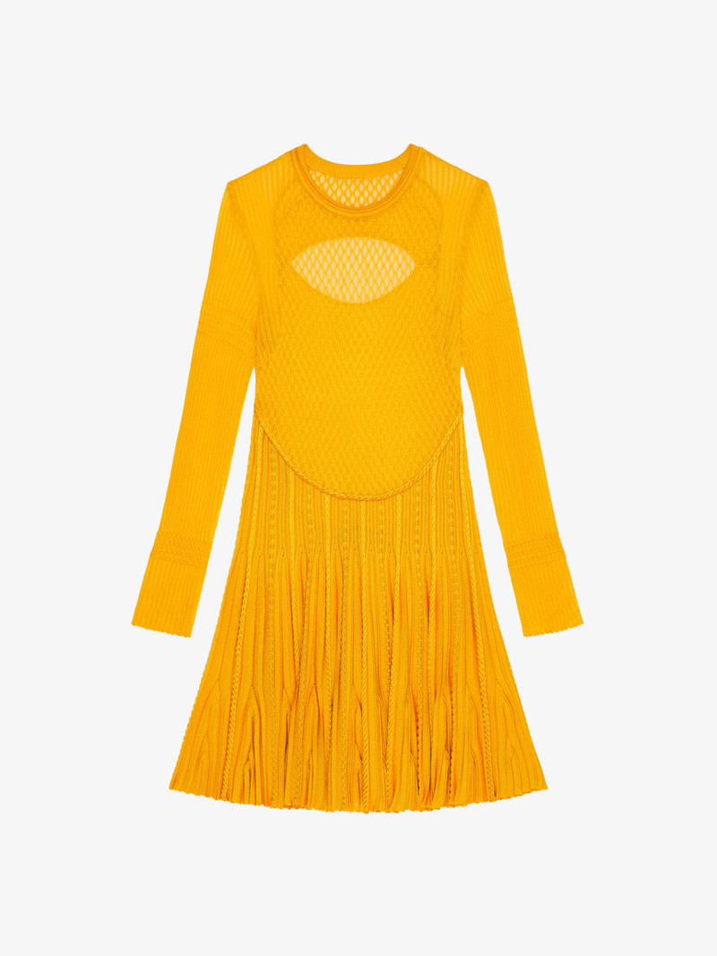 DRESS IN PLEATED KNIT - 1