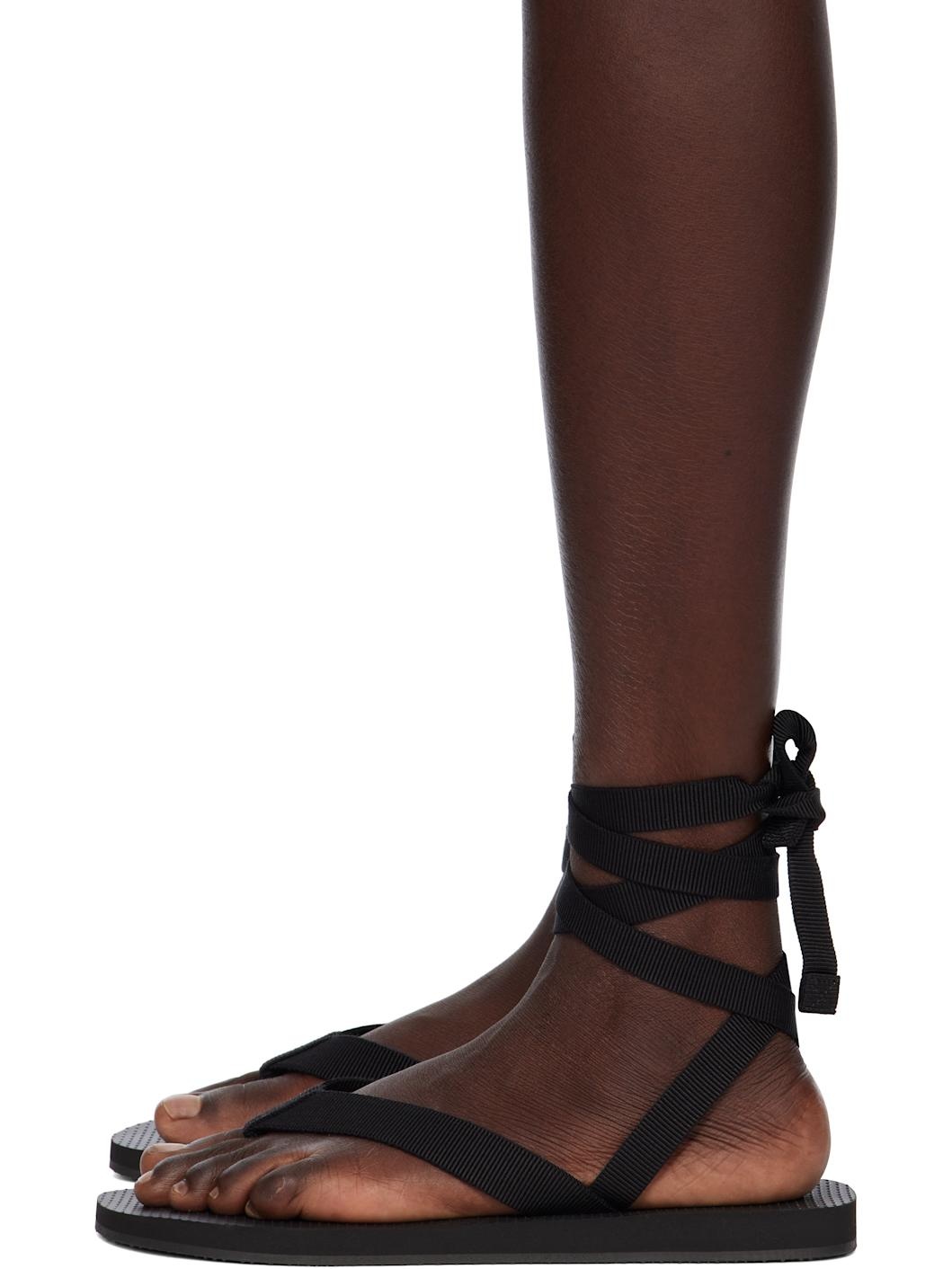 Black Dune Knot Sandals - 3