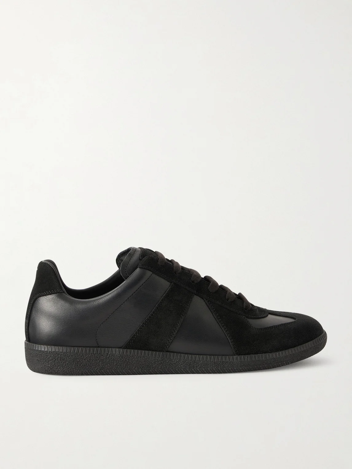 Replica Leather and Suede Sneakers - 1