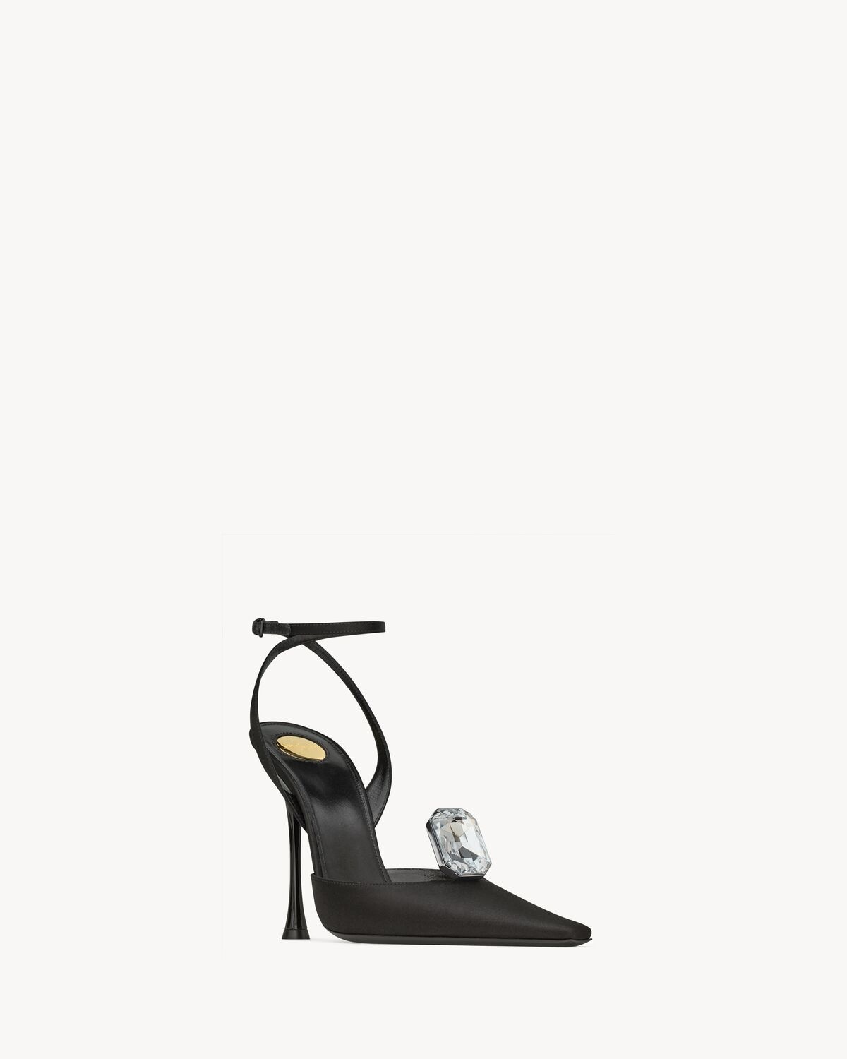 HARLOW PUMPS IN SATIN CREPE AND CRYSTALS - 3