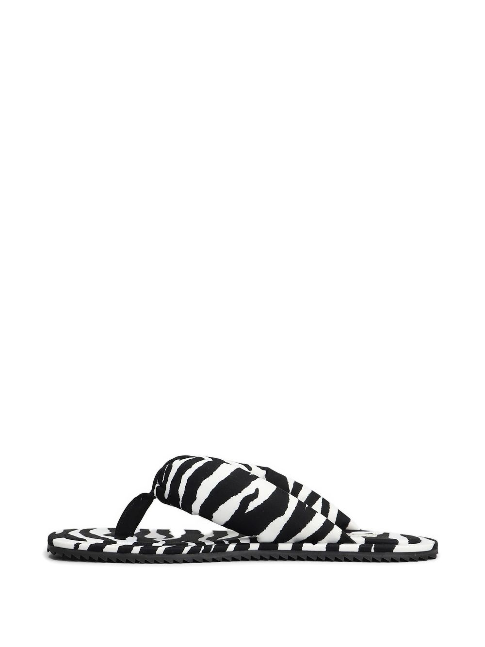 zebra-print flip-flops - 4