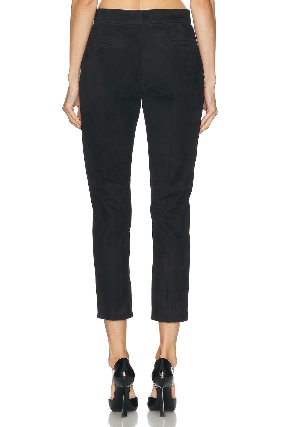 Cropped Suede Pant - 4