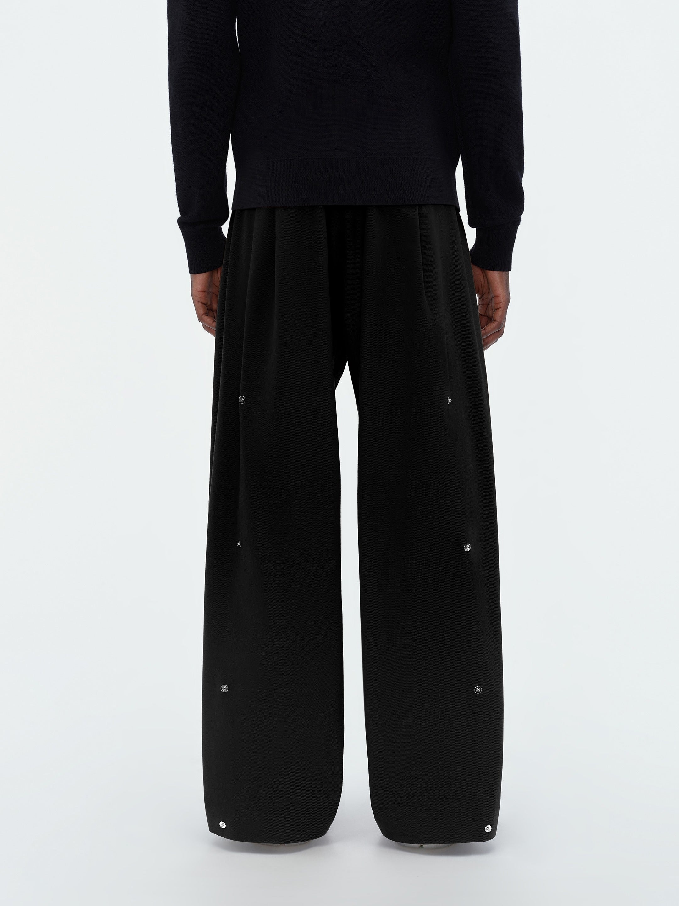 SIDE PLEAT SNAP PANT - 9