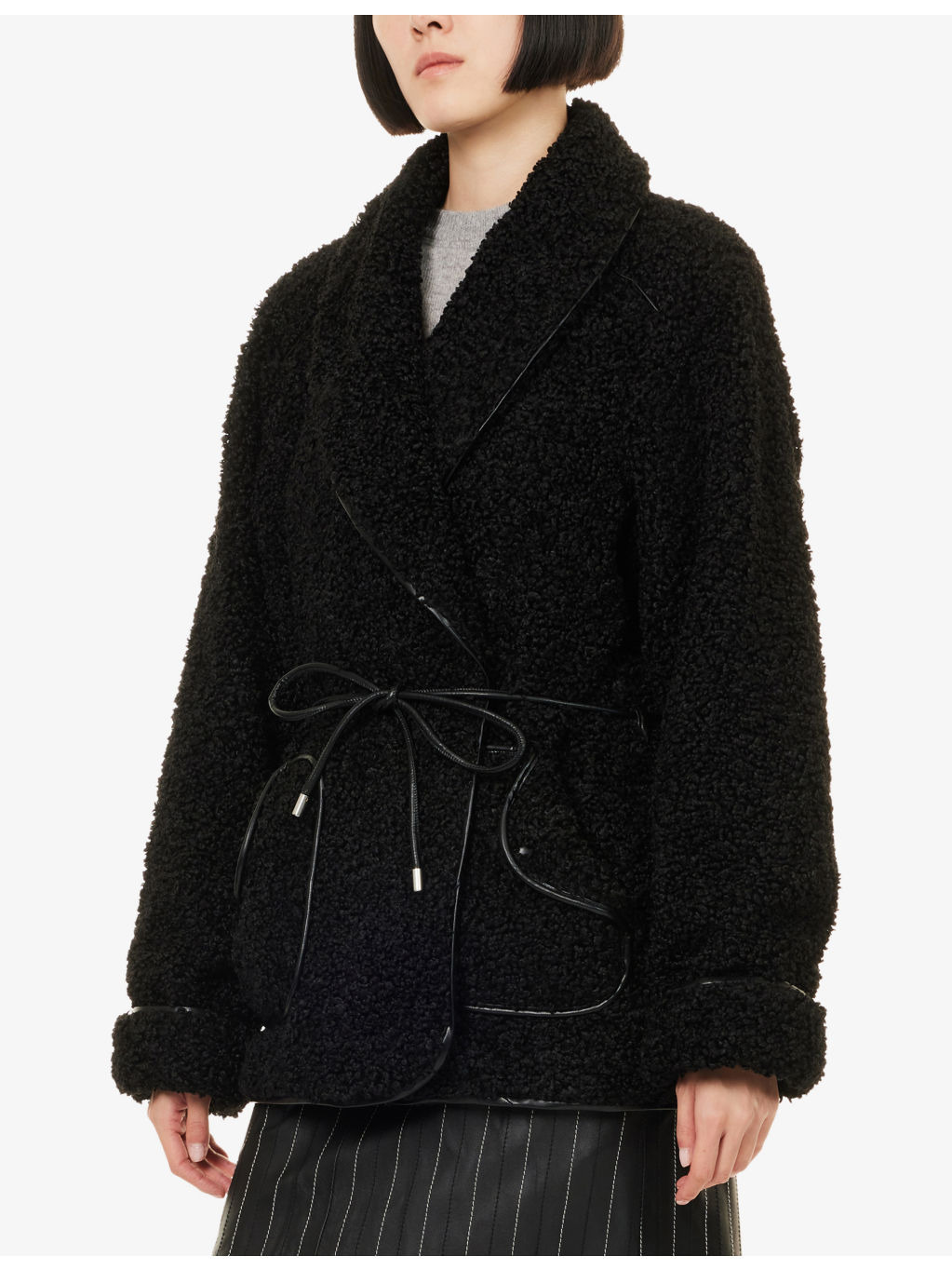 Kimia Tie-Waist Faux-Fur Jacket - 3