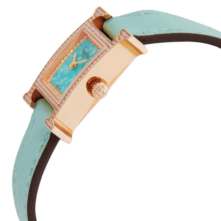 Hermes Heure H Mini Model Diamond Quartz Ladies Watch 057325WW00 - 2