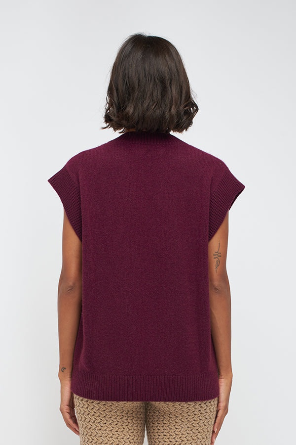 RELAXED CASHMERE VEST - 4
