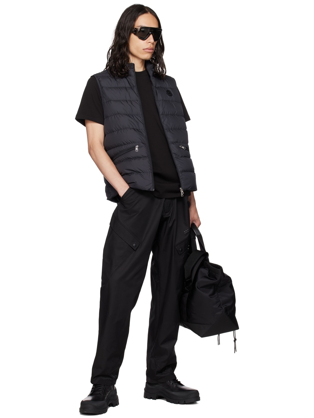 Black Treompan Down Vest - 4