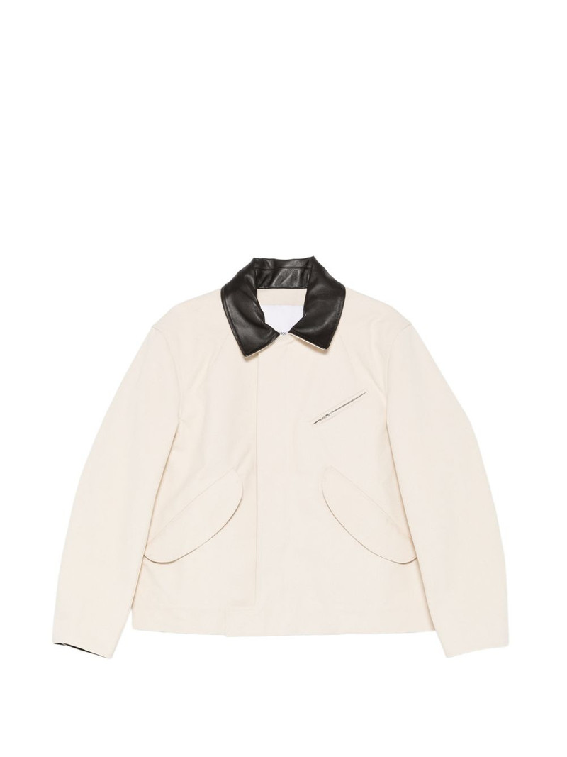 Painter leather-collar jacket 1