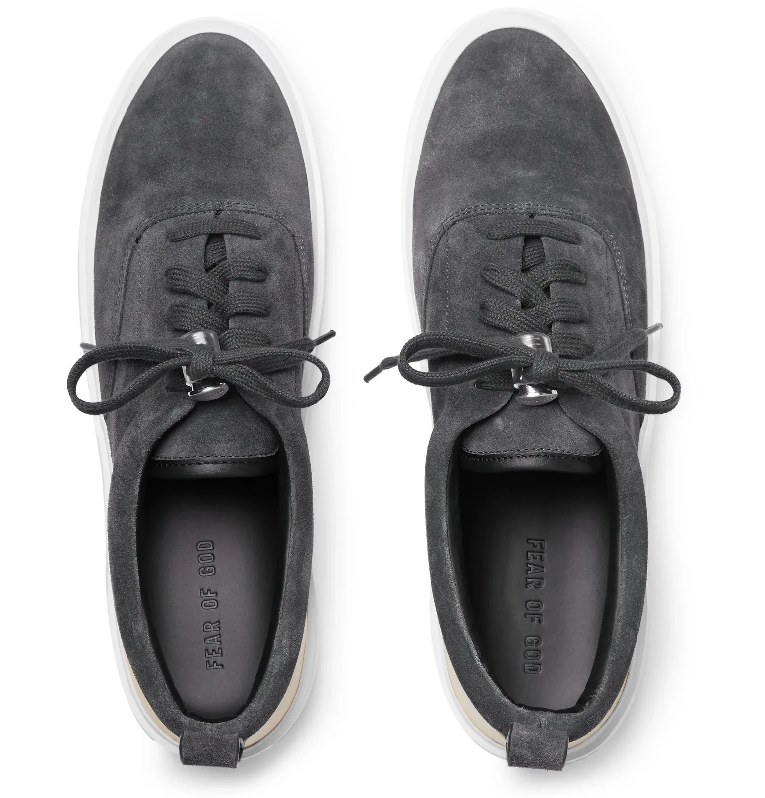 101 Leather-Trimmed Suede Sneakers - 32