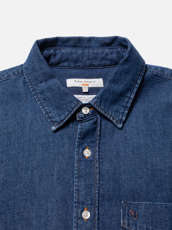 Filip Casual Vintage Denim Shirt - 3
